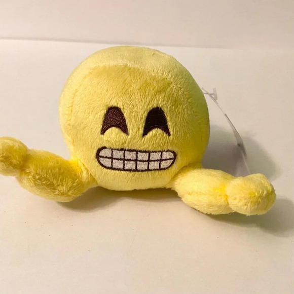 2016 Lot of 4 Fun 2 Play Small Plush Emoji Plush Nerd Block and Clip On Plushiez - Picture 13 of 16